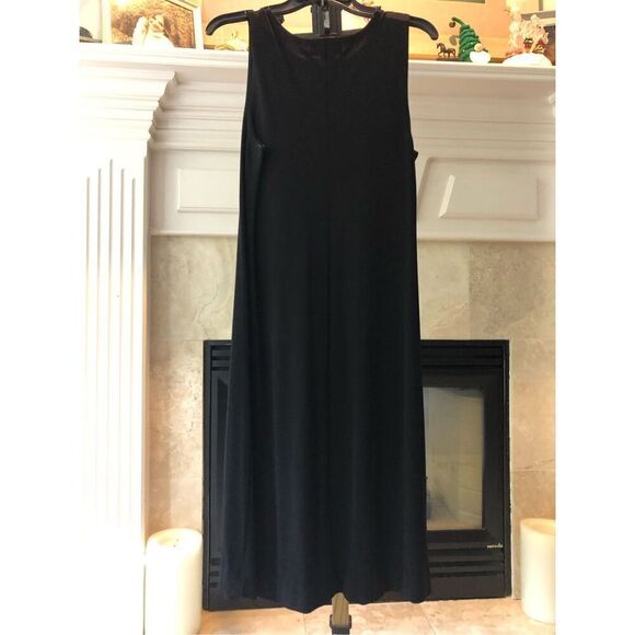 Casual Corner Annex Essentials Women’s Black Crew Neck Tank Dress Size PL - Picture 2 of 5
